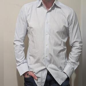 VASSI Couture Handmade In Italy Long sleeve Casual 100% Cotton